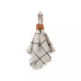 Design Import Check Fringed Napkin, Set of 6