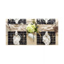 Design Import Check Fringed Napkin, Set of 6
