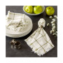 Design Import Check Fringed Napkin, Set of 6