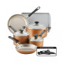 Cookstart Aluminum DiamondMax Nonstick 15-Pc. Cookware Set