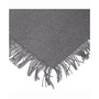 Solid Gray Heavyweight Fringed Placemat Set of 6