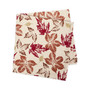Rustic Leaves Print Napkin, Set of 6