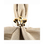 Gold Pineapple Napkin Ring Set of 4