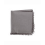 Solid Gray Heavyweight Fringed Napkin Set of 6