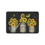 Midnight Sunflower Kitchen Mat, 20" x 30"