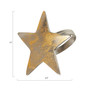 Dinner Napkin Ring with Texture Star Top, Set of 4
