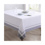 Casual Tablecloth with Banded Border Design, 72" x 72"