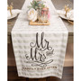 Mr. Mrs. Table Runner 14" x 72"