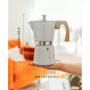 Milano Stovetop Espresso Maker Moka Pot 9 Espresso Cup Size 15.2 oz