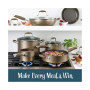 Advanced Home Hard-Anodized Nonstick Cookware Set, 11 Piece