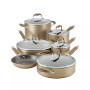 Advanced Home Hard-Anodized Nonstick Cookware Set, 11 Piece