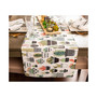 Urban Oasis Cactus Print Table Runner, 14" x 108"