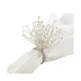 Beaded Spray Design Napkin Ring, Set of 4