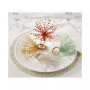 Beaded Spray Design Napkin Ring, Set of 4