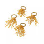 Beaded Spray Design Napkin Ring, Set of 4
