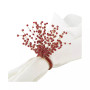 Beaded Spray Design Napkin Ring, Set of 4