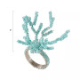 Dinner Napkin Ring with Beaded Design, Set of 4