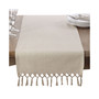 Bellaria Collection Knotted Tassel Design Table Runner