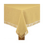 Homespun Gold 100% Cotton Tablecloth 52"X70"