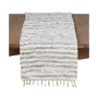 Leather and Cotton Woven Chindi Table Runner