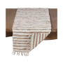 Leather and Cotton Woven Chindi Table Runner
