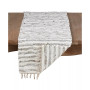 Leather and Cotton Woven Chindi Table Runner