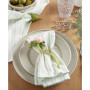 Daisy Stripe Napkin Set of 4, 19" x 19"