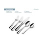 Calais 18/10 Stainless Steel 44 Piece Flatware Set, Service for 8
