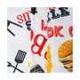 BBQ Fun Print Outdoor Table cloth with Zipper 60" X 84"