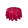 Glisten Snowflake Embroidered Christmas Round Tablecloth, 70"