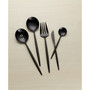 Skandia Zephyr Black 45 Piece Flatware Set, Service For 8