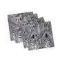 Zebra Print Set of 4 Napkins, 18" x 18"