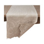 Stonewashed Table Runner with Embroidered Design