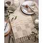 Table Runner with Tassel Moroccan Design