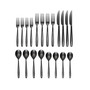 Storm Black 20 Piece Everyday Flatware Set, Service For 4