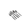 Nylah Black Satin Flatware Set, 20 Piece