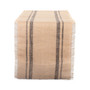 Double Border Burlap Table Runner 14" x 108"