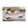 Long Table Runner with Banded Border Design, 120" x 16"