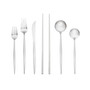 Skandia  Zephyr Mirror  28-PC Flatware Set/with chopstick, Service for 4