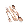 Rhiannon Copper Satin 20-Piece Flatware Set, Service for 4