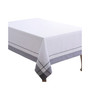 Casual Tablecloth with Banded Border Design, 72" x 54"