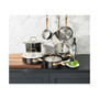 Onyx Black & Rose Gold 12-Pc Stainless Steel Cookware Set, Created for Macy's