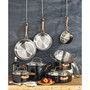 Onyx Black & Rose Gold 12-Pc Stainless Steel Cookware Set, Created for Macy's