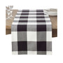 Cotton Table Runner with Buffalo Plaid Pattern, 16" x 108"