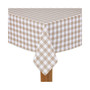 Buffalo Check Sand 100% Cotton Table Cloth for Any Table 70" Round
