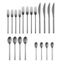 Due Ice Oro Nero Flatware Set, 20 Piece