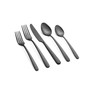 Conga Black Satin 20-Piece Flatware Set, Service for 4