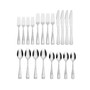 Melody Hammered 20 Piece Set, Service for 4