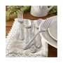 Riverridge Rose 46 Piece Monogrammed Flatware Set - C, Service for 8
