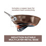 Nouvelle Copper Luxe Sable Hard-Anodized Non-Stick Cookware Set, 11 Piece